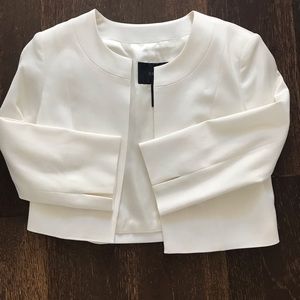 {Coast} White Cropped Jacket